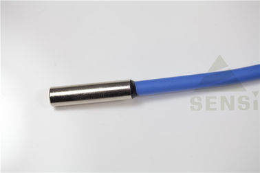 Métal Shell Coated Tube Temperature Sensor avec le fil de veste de silicone